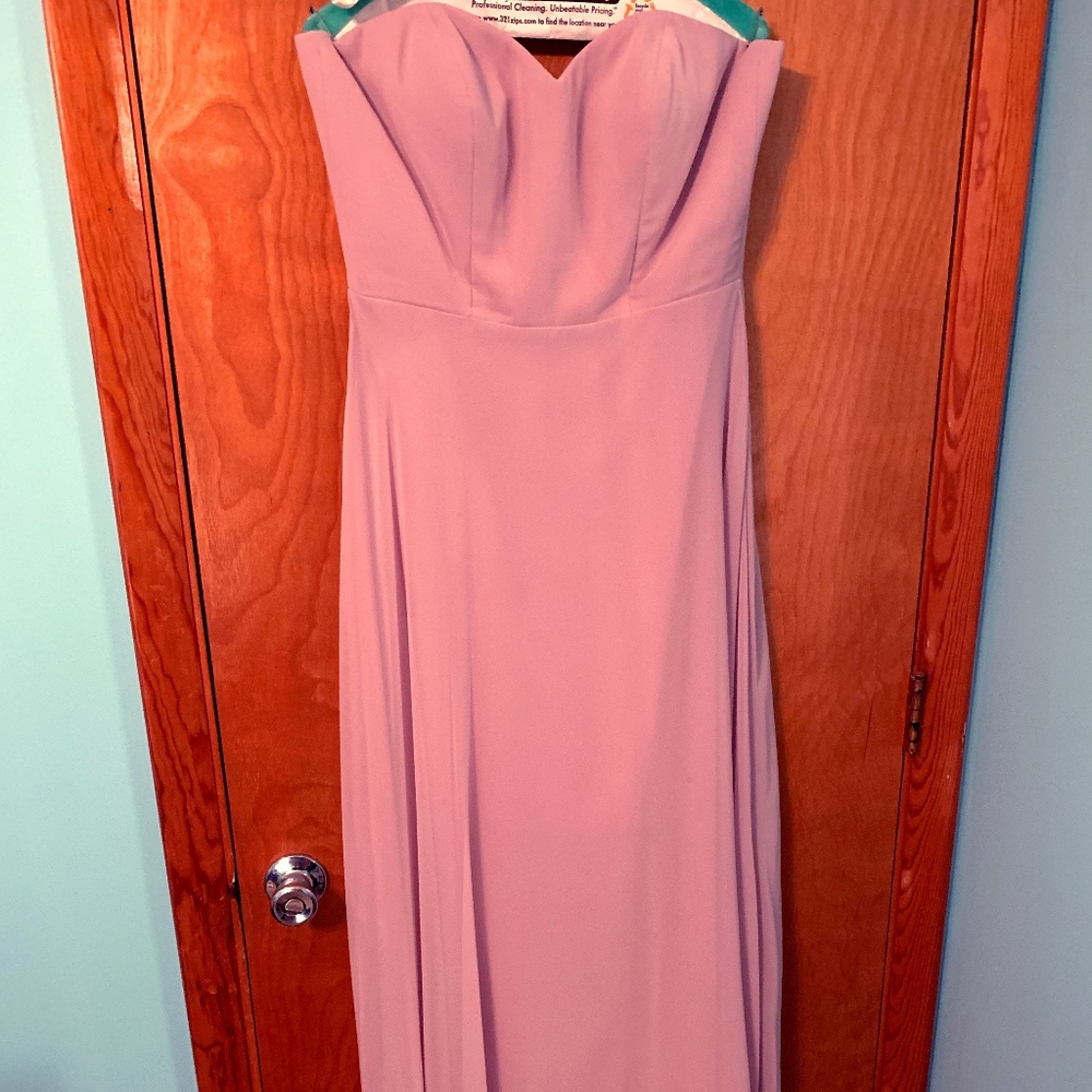 Dessy After Six-Suede Rose-Style 1504-Size 8